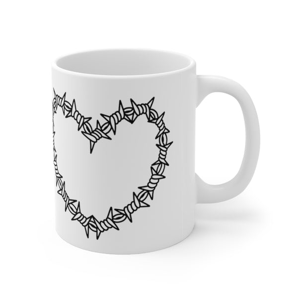 BARBED WIRE HEART - Ceramic Mug