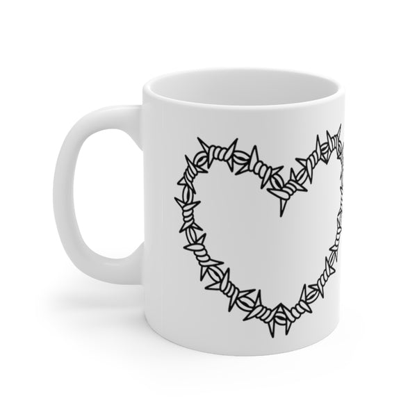 BARBED WIRE HEART - Ceramic Mug