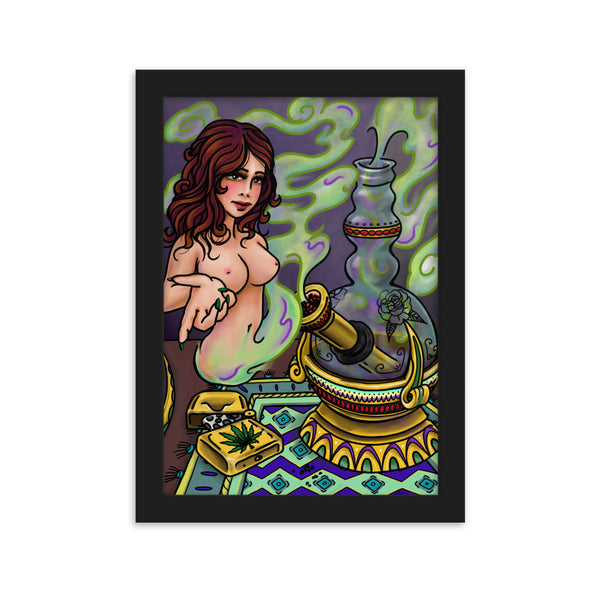 WEED GENIE Framed Art Print