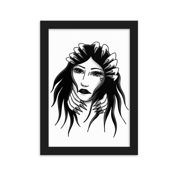 FIGHTING DEMONS Framed Art Print