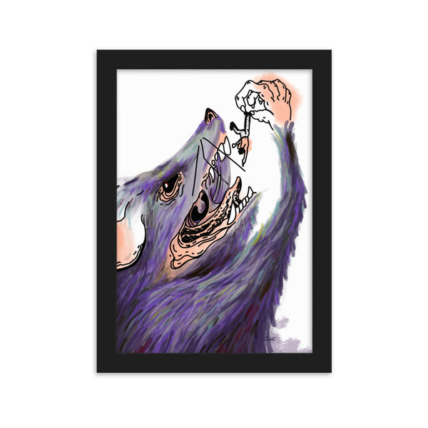 RAT & MAN Framed Art Print