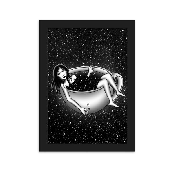 CAFFEINATED DREAMS Framed Art Print