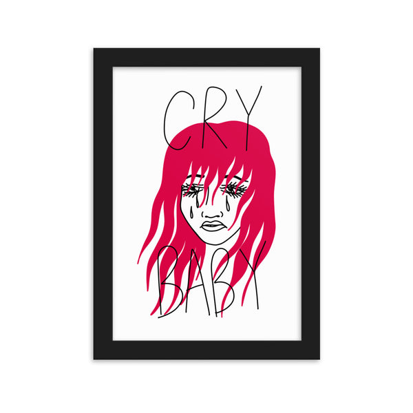 CRY BABY Framed Art Print