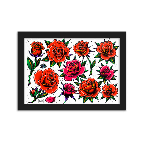 ROSES Framed Art Print