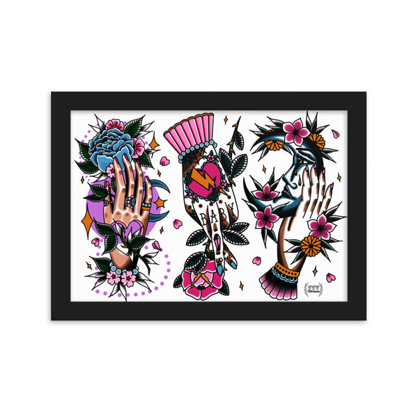 HANDS Framed Art Print