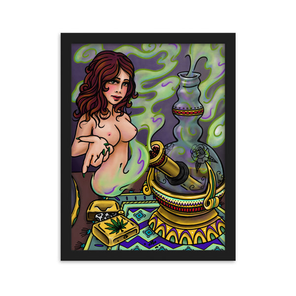 WEED GENIE Framed Art Print