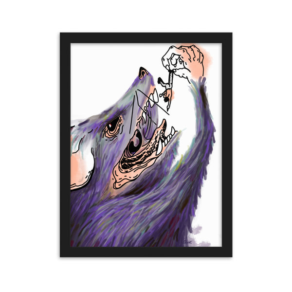 RAT & MAN Framed Art Print