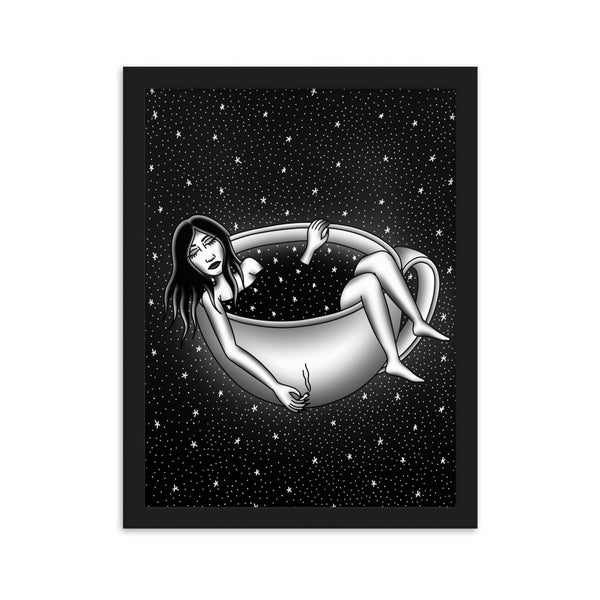 CAFFEINATED DREAMS Framed Art Print