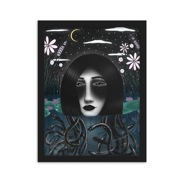 IN WITH HER SIN Framed Art Print