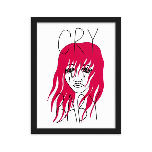 CRY BABY Framed Art Print