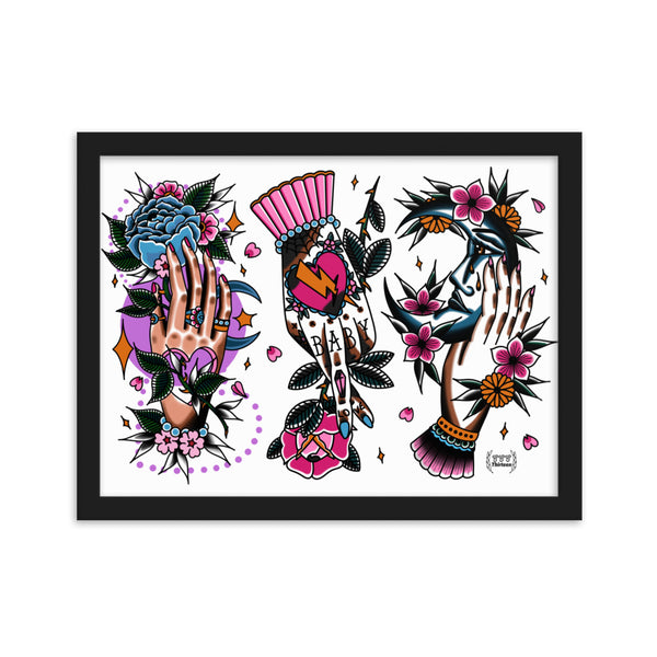 HANDS Framed Art Print