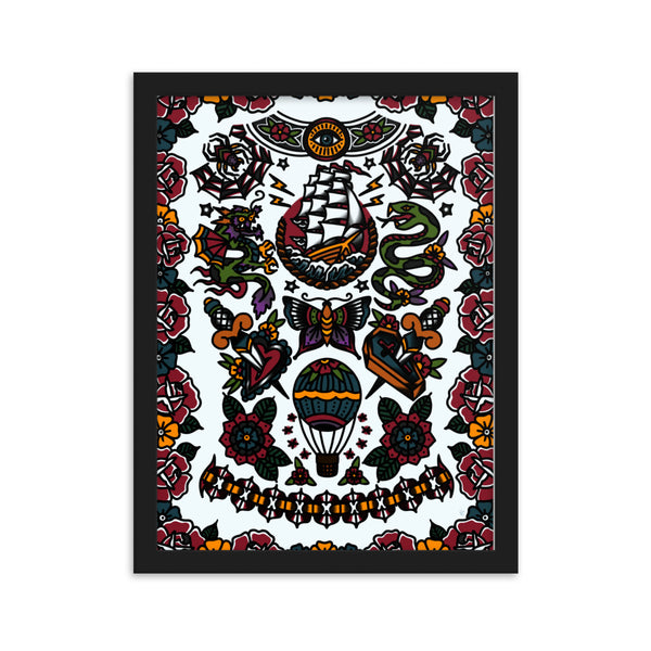 TRADITIONAL FRONT Framed Art Print