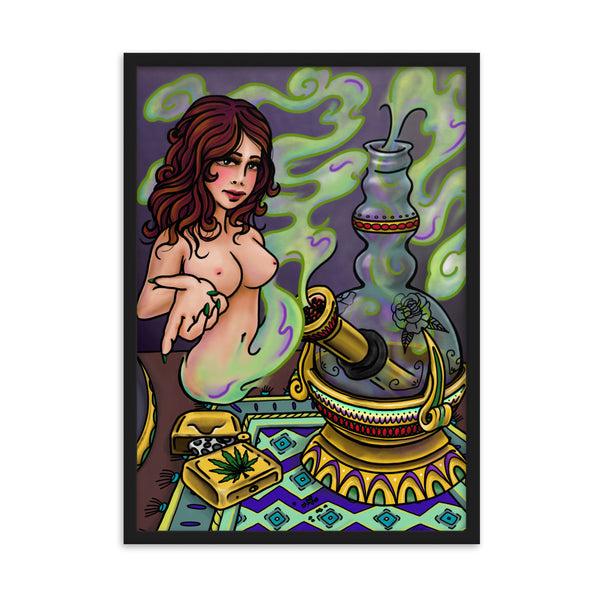 WEED GENIE Framed Art Print