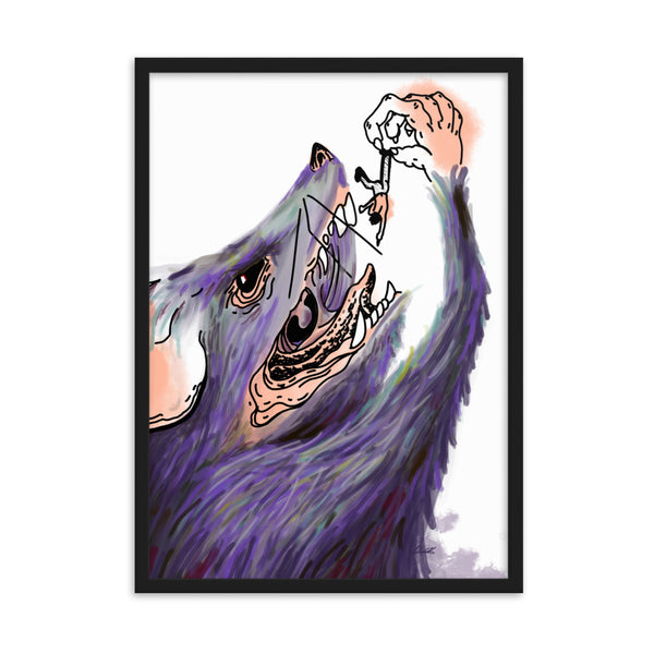 RAT & MAN Framed Art Print