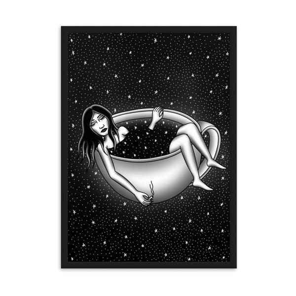 CAFFEINATED DREAMS Framed Art Print