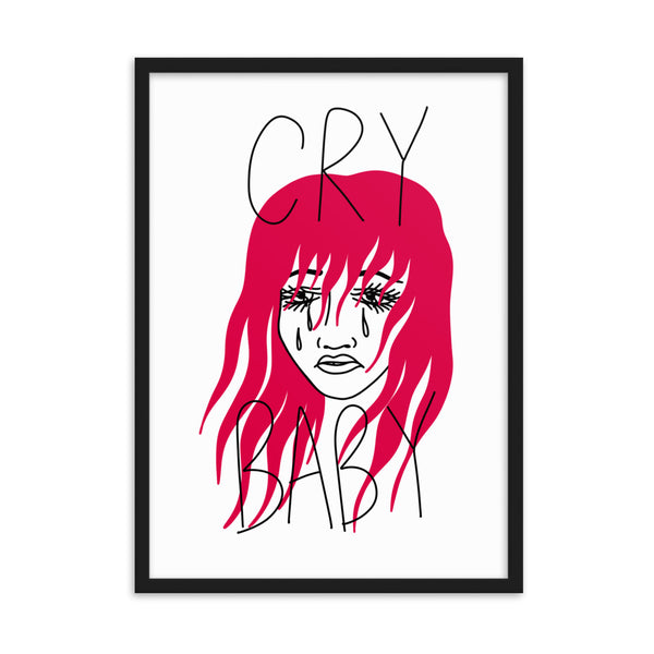 CRY BABY Framed Art Print