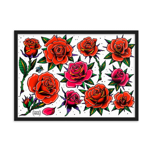 ROSES Framed Art Print