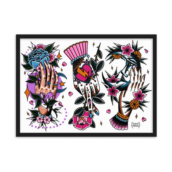 HANDS Framed Art Print