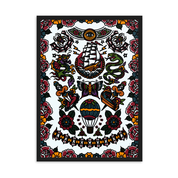 TRADITIONAL FRONT Framed Art Print