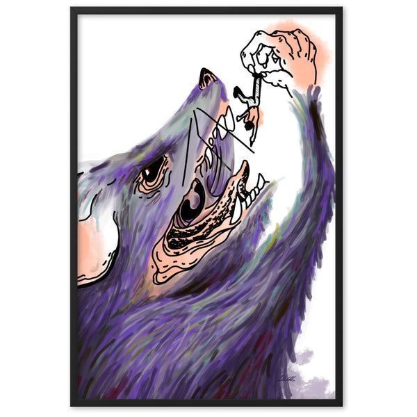 RAT & MAN Framed Art Print