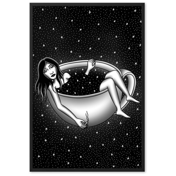 CAFFEINATED DREAMS Framed Art Print