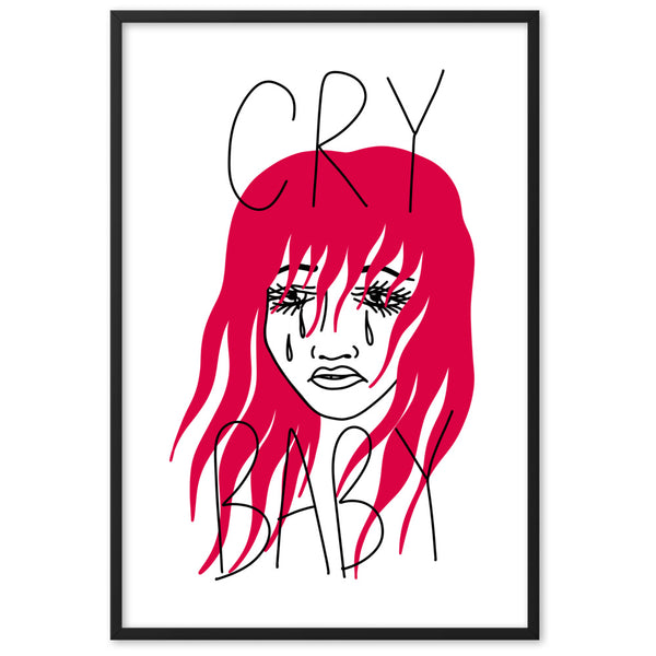 CRY BABY Framed Art Print