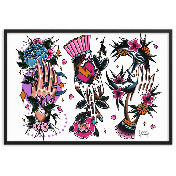 HANDS Framed Art Print