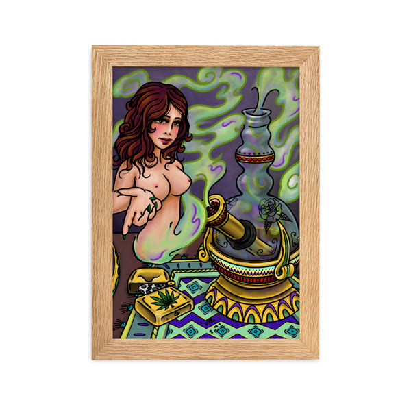 WEED GENIE Framed Art Print