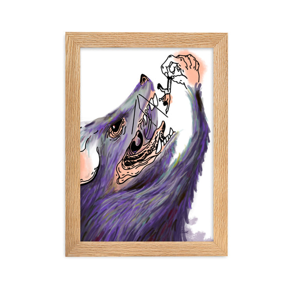 RAT & MAN Framed Art Print