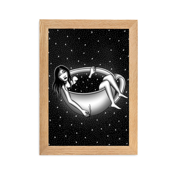 CAFFEINATED DREAMS Framed Art Print