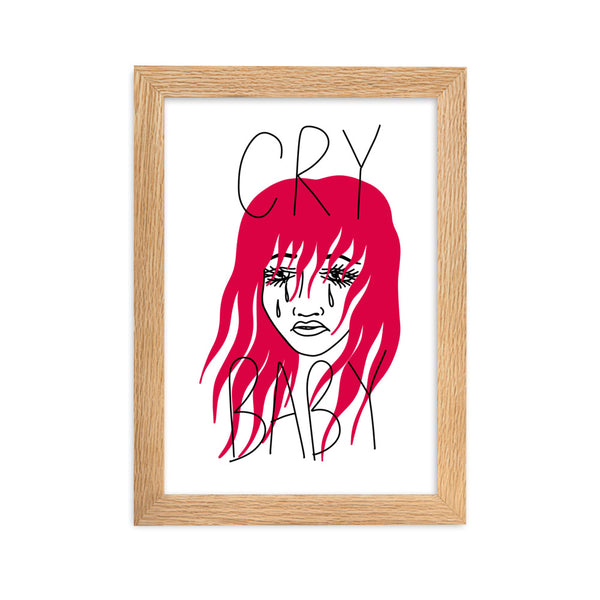 CRY BABY Framed Art Print