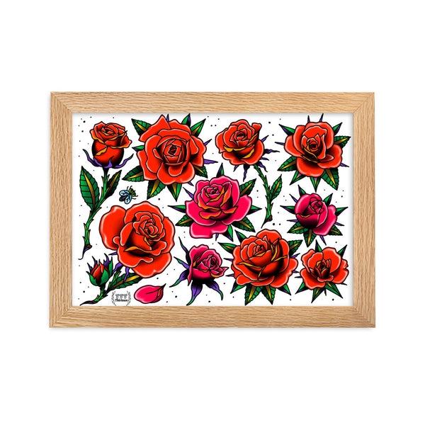 ROSES Framed Art Print