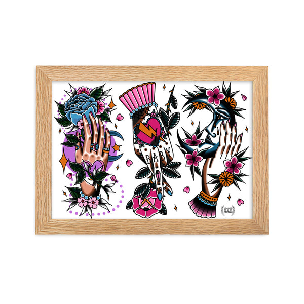 HANDS Framed Art Print