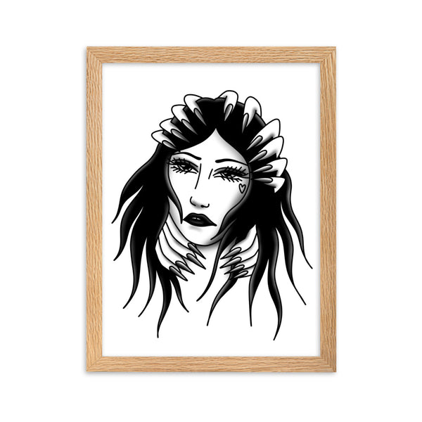 FIGHTING DEMONS Framed Art Print