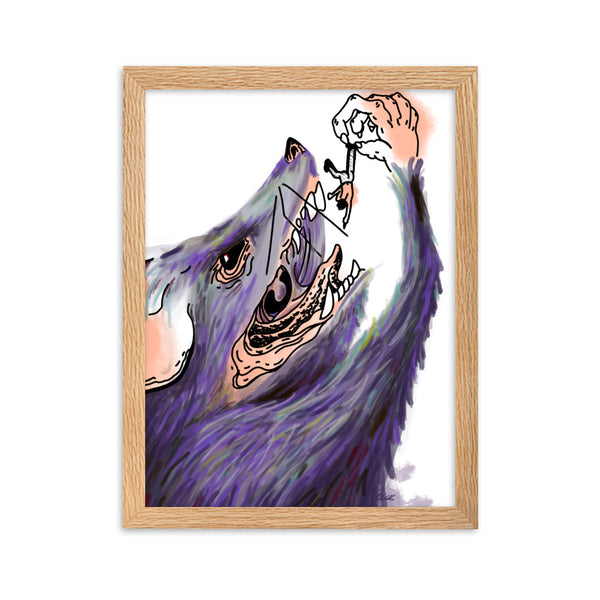 RAT & MAN Framed Art Print