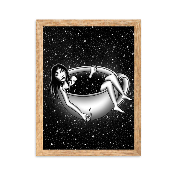 CAFFEINATED DREAMS Framed Art Print