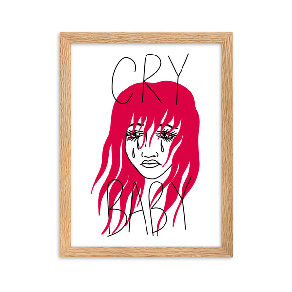 CRY BABY Framed Art Print