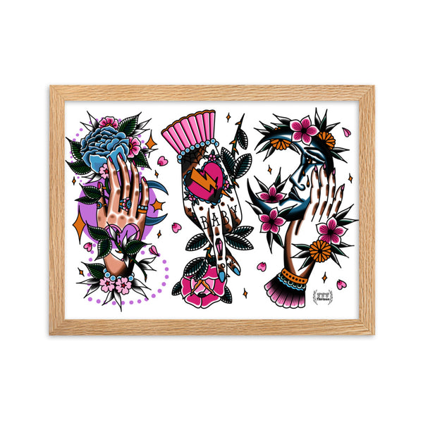 HANDS Framed Art Print