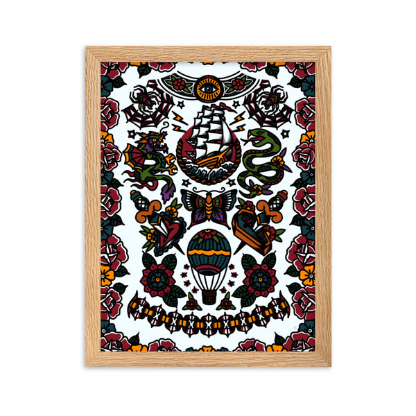 TRADITIONAL FRONT Framed Art Print