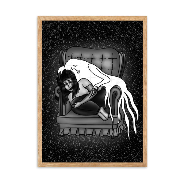 I MISS YOU Framed Art Print