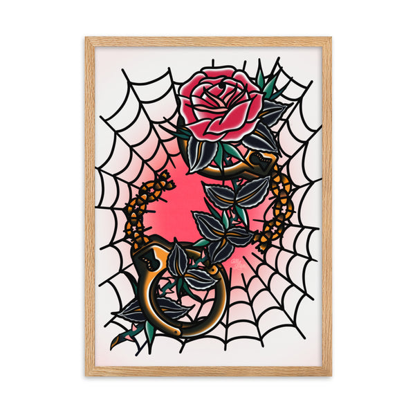 CUFFS & WEBS Framed Art Print