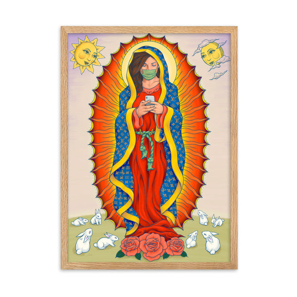 NEO LADY GUADALUPE Framed Art Print