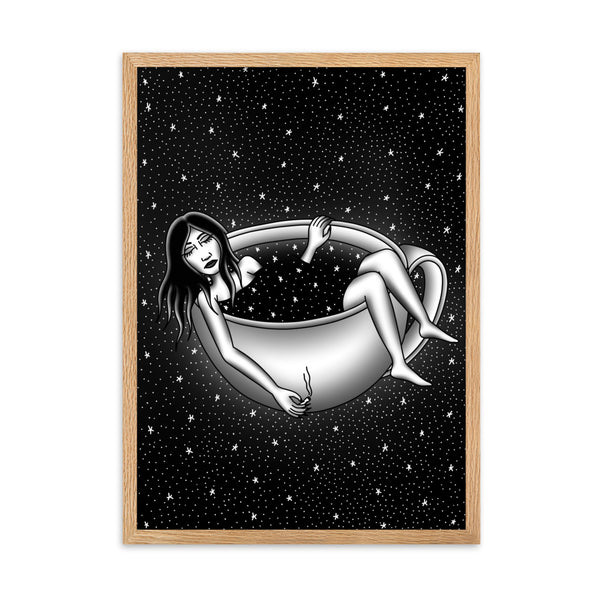 CAFFEINATED DREAMS Framed Art Print