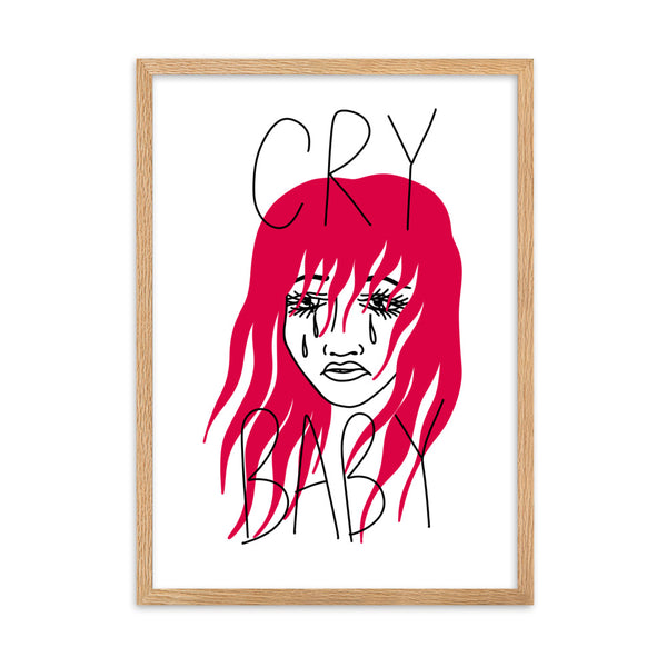 CRY BABY Framed Art Print