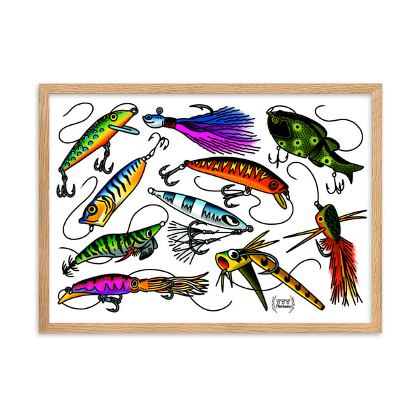 LURES Framed Art Print