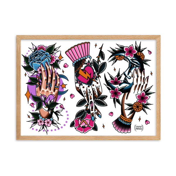 HANDS Framed Art Print