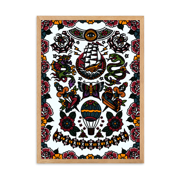 TRADITIONAL FRONT Framed Art Print