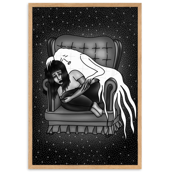 I MISS YOU Framed Art Print