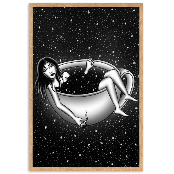 CAFFEINATED DREAMS Framed Art Print