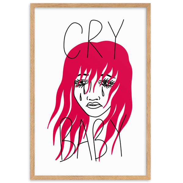 CRY BABY Framed Art Print